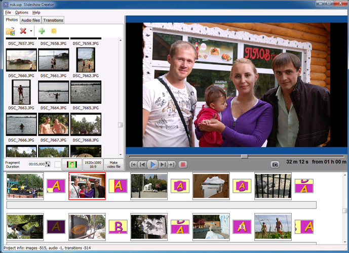 Screenshot di Bolide Slideshow Creator